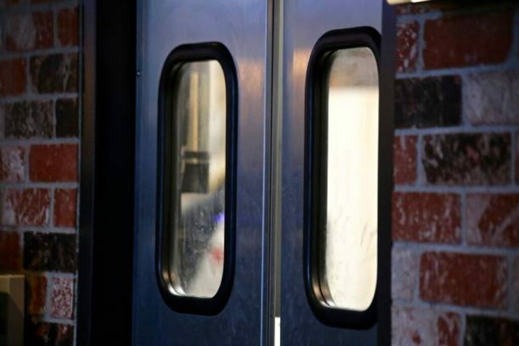 automatic swing door