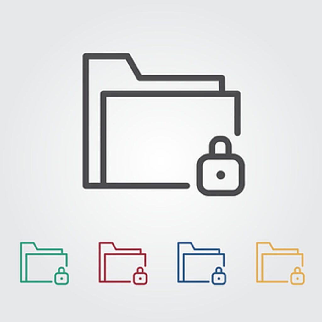 password protect folder windows 10