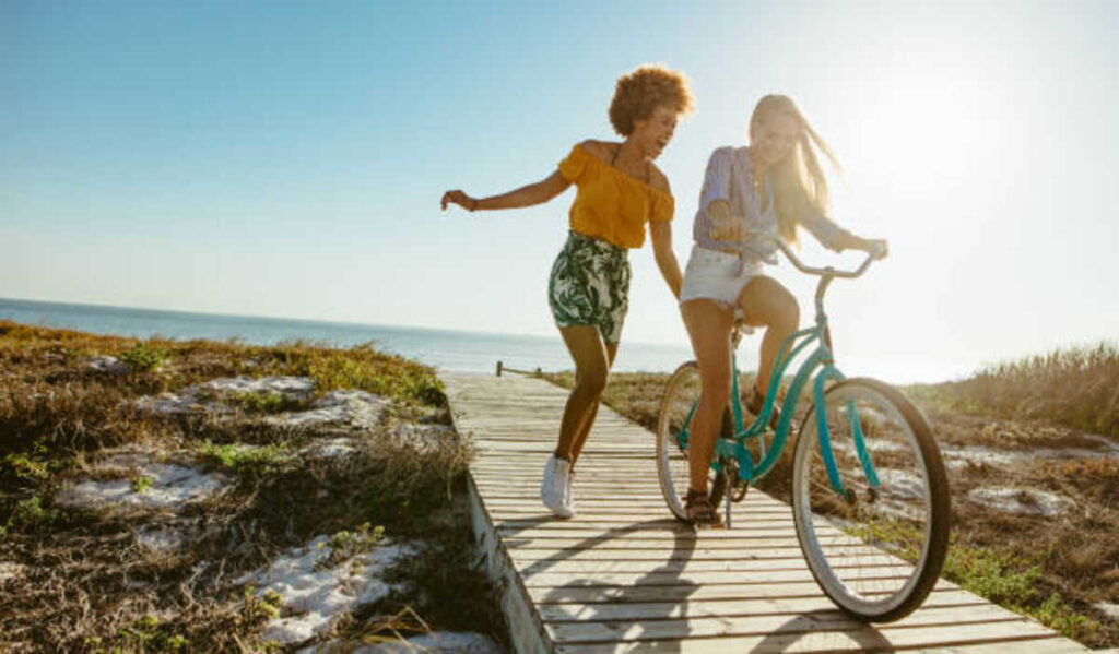 Boardwalk With a Boardwalk Bike