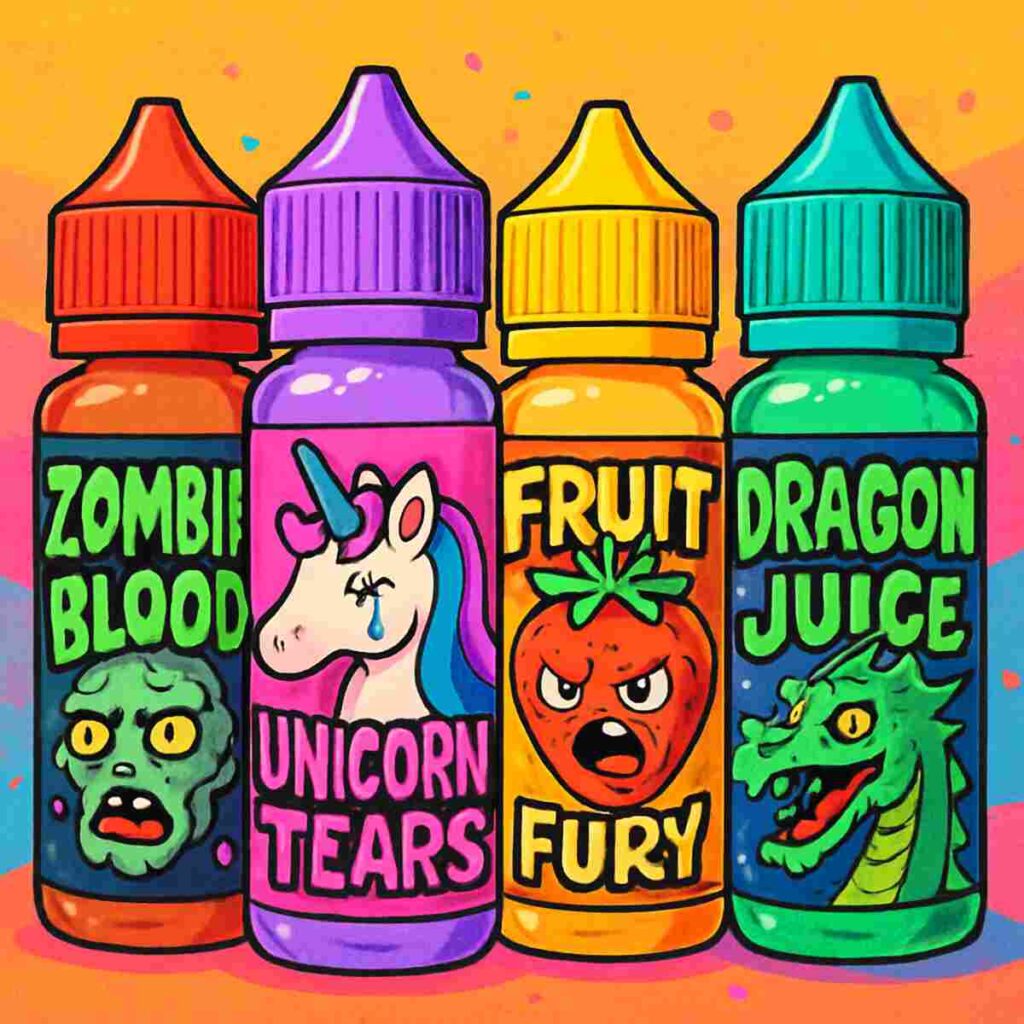 Creepy nicotine e-liquids