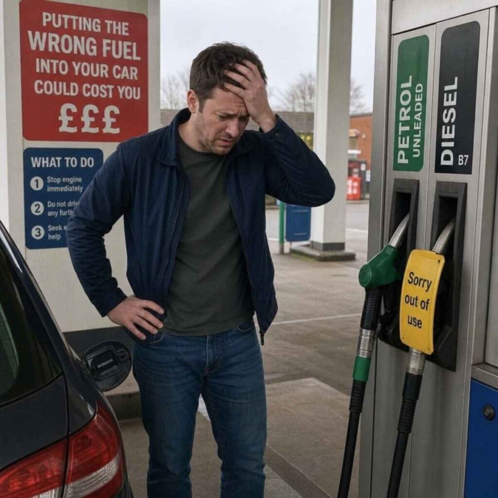 Wrong fuel in car